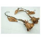 Copper Roses 10" & 12" long