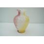 Vintage Murano Glass Vase. Ruffled Top. (Murano Sticker on it) 13" tall