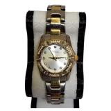 Bulova | Caravelle  Two- Tone Ladies Watch with Diamond Bezel