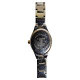 Elgin | Elegant Two-Tone Oval Quartz Watch for Ladies