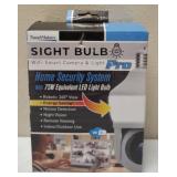Sight Bulb Pro | ** NEW** (1) WiFi Smart Camera & Light / 650 - 700 Lumen / Microphone & Speaker