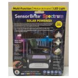 Sensor Brite Spectrum | Solar Powered - Motion Activated LED Light - (With Remote) - NEW