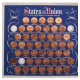 Lot of Bronze State Collectors Coins & Presidential Hall of Fame Coins