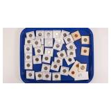 Large Lot of 2x2 US Coins - Buffalo, V-Nickels, Penny