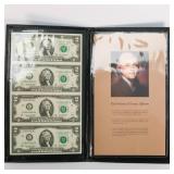 Lot of 5 Uncut Sheets of Currency