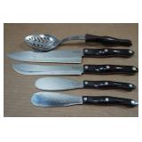 Vintage Cutco Knives and Slotted Spoon