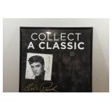 Framed United States Postal Service Promotional Elvis Presley Stamp Poster