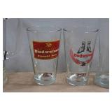 *2* Vintage Glasses & Beer Pitchers - Schmidt & Budweiser