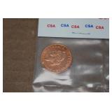 Vintage Confederate States of America Collectors Coin Set