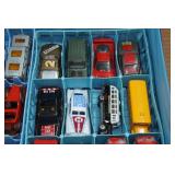 Die Cast Cars in Storage Case