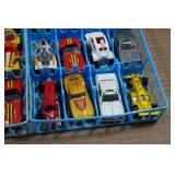 Hot Wheels Die Cast Cars in Storage Trays