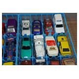 Hot Wheels Die Cast Cars in Storage Trays