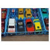 Hot Wheels Die Cast Cars in Storage Trays
