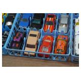 Hot Wheels Die Cast Cars in Storage Trays