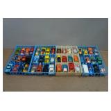 Matchbox Die Cast Cars in Storage Trays
