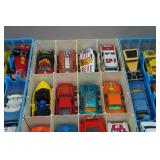 Matchbox Die Cast Cars in Storage Trays
