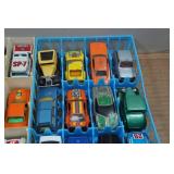 Matchbox Die Cast Cars in Storage Trays