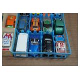 Matchbox Die Cast Cars in Storage Trays
