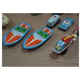 Assorted Vintage Tin Toys