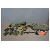Vintage Army Vehicles and Toy Accessories