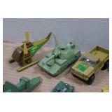 Vintage Army Vehicles and Toy Accessories