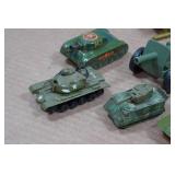 Vintage Army Vehicles and Toy Accessories