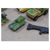 Vintage Army Vehicles and Toy Accessories