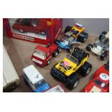 Assorted Tonka Toys - Hot Rods, Trucks, Trailers