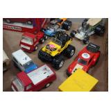 Assorted Tonka Toys - Hot Rods, Trucks, Trailers