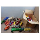 Assorted Plastic Toy Cars and Boats