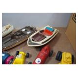 Assorted Plastic Toy Cars and Boats