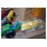 Assorted Plastic Toy Cars and Boats