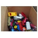 Assorted Plastic Toy Cars and Boats