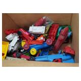 Assorted Plastic Toy Cars and Boats
