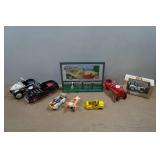 Assoted Kiddie Car Pedal Car Toys and Billboard