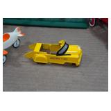 Assoted Kiddie Car Pedal Car Toys and Billboard