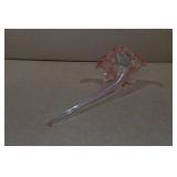 Vintage Pink Art Glass Flower