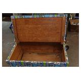 Abstract Ottoman with Storage