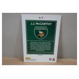 2024 Donruss JJ McCarthy Downtown Box Topper Rookie Football Card