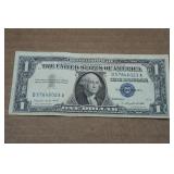 1957 A $1 US Silver Certificates