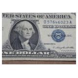 1957 A $1 US Silver Certificates