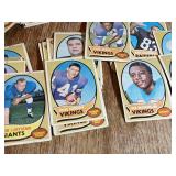 Vintage NFL Football Trading Card Lot - Vikings/Saints/Giants/Raiders - ~150 Cards
