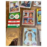 Vintage Baseball Trading Cards Lot - Topps & Fleer Era, 1960s-70s, Mets Cubs Twins