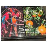 Hoyle Plastic Coated Playing Cards - Lot of 4 (Birds & Florida Souvenir Designs)
