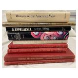 Vintage Book Lot - Norman Rockwell, Appalachia, Early Connecticut Meetinghouses, Bronzes of the American West
