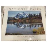 Hoyle National Parks Deluxe Calendars - 1992 Calendar Set with 12 Framing Prints (Lot of 2)