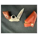 Stainless Steel Locking Gun Knife with 3" Blade