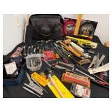 Lots of Great Tools--Chisels, Craftsmen, Ryobi Laser Level, Spiral Ratchet Screw Driver, Metal Grabbers, Etc.