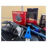 Car Maintenance Lot Including Jumper Cables & Snow Brushes