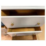 Painted 3-Drawer Dresser & Desk
